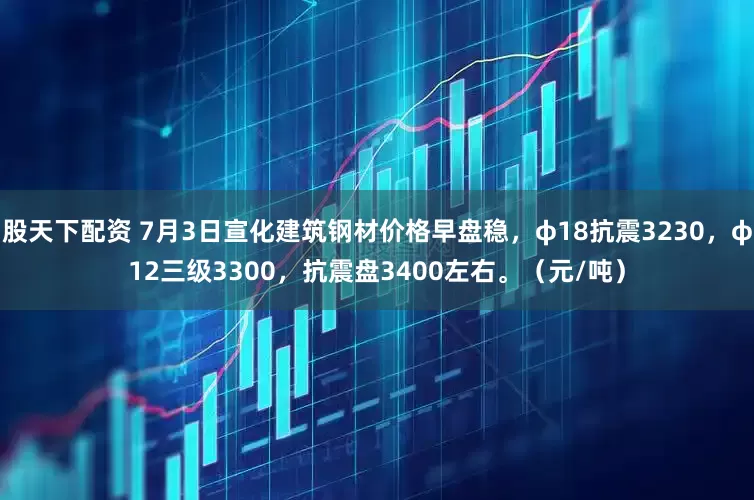 股天下配资 7月3日宣化建筑钢材价格早盘稳，φ18抗震3230，φ12三级3300，抗震盘3400左右。（元/吨）