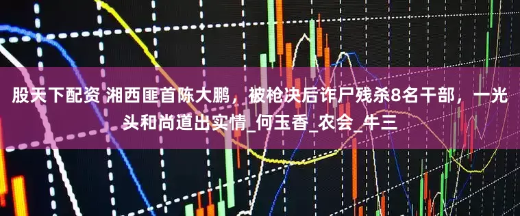 股天下配资 湘西匪首陈大鹏，被枪决后诈尸残杀8名干部，一光头和尚道出实情_何玉香_农会_牛三