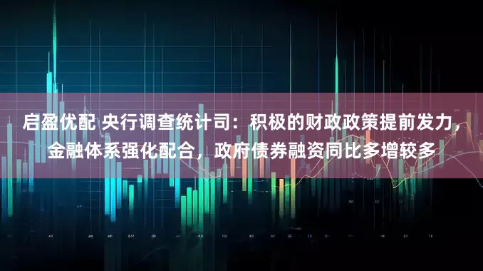 启盈优配 央行调查统计司：积极的财政政策提前发力，金融体系强化配合，政府债券融资同比多增较多